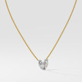 T-Shirt Marquise Heart Duo Necklace - House Of Quadri