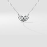 The Duo Heart Necklace - House Of Quadri