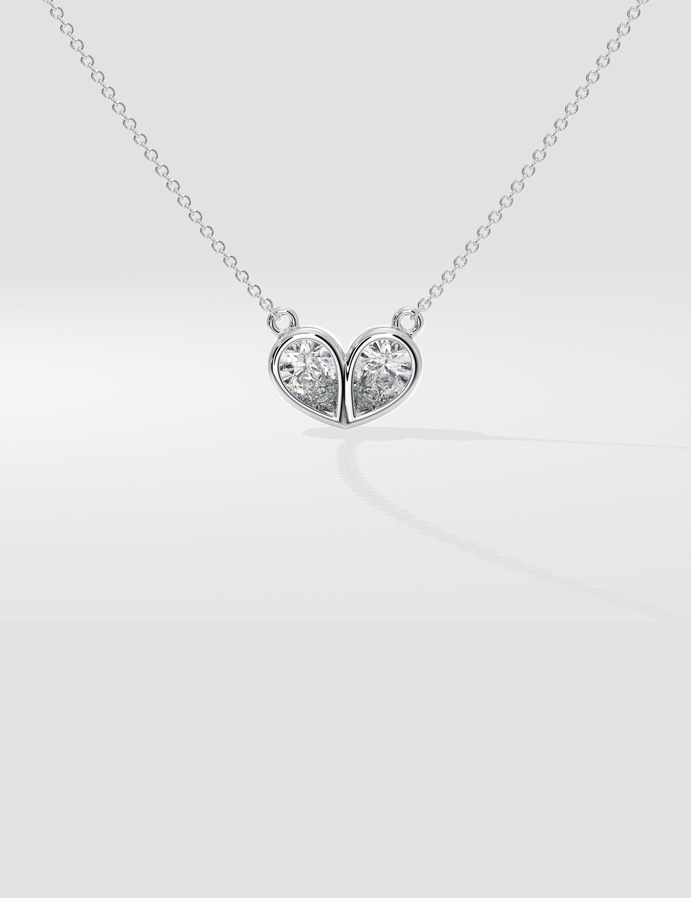 The Duo Heart Necklace - House Of Quadri