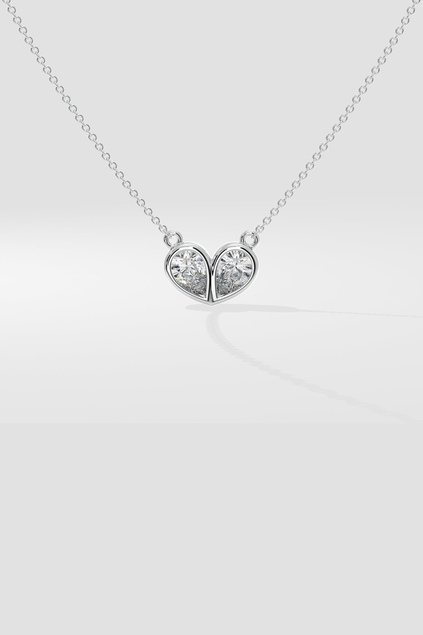 The Duo Heart Necklace - House Of Quadri