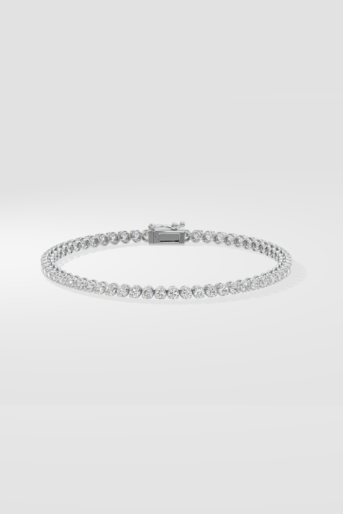 18ct White Gold Diamond Tennis Bracelet | 0117359 | Beaverbrooks the  Jewellers