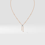 Solitaire Drop Necklace