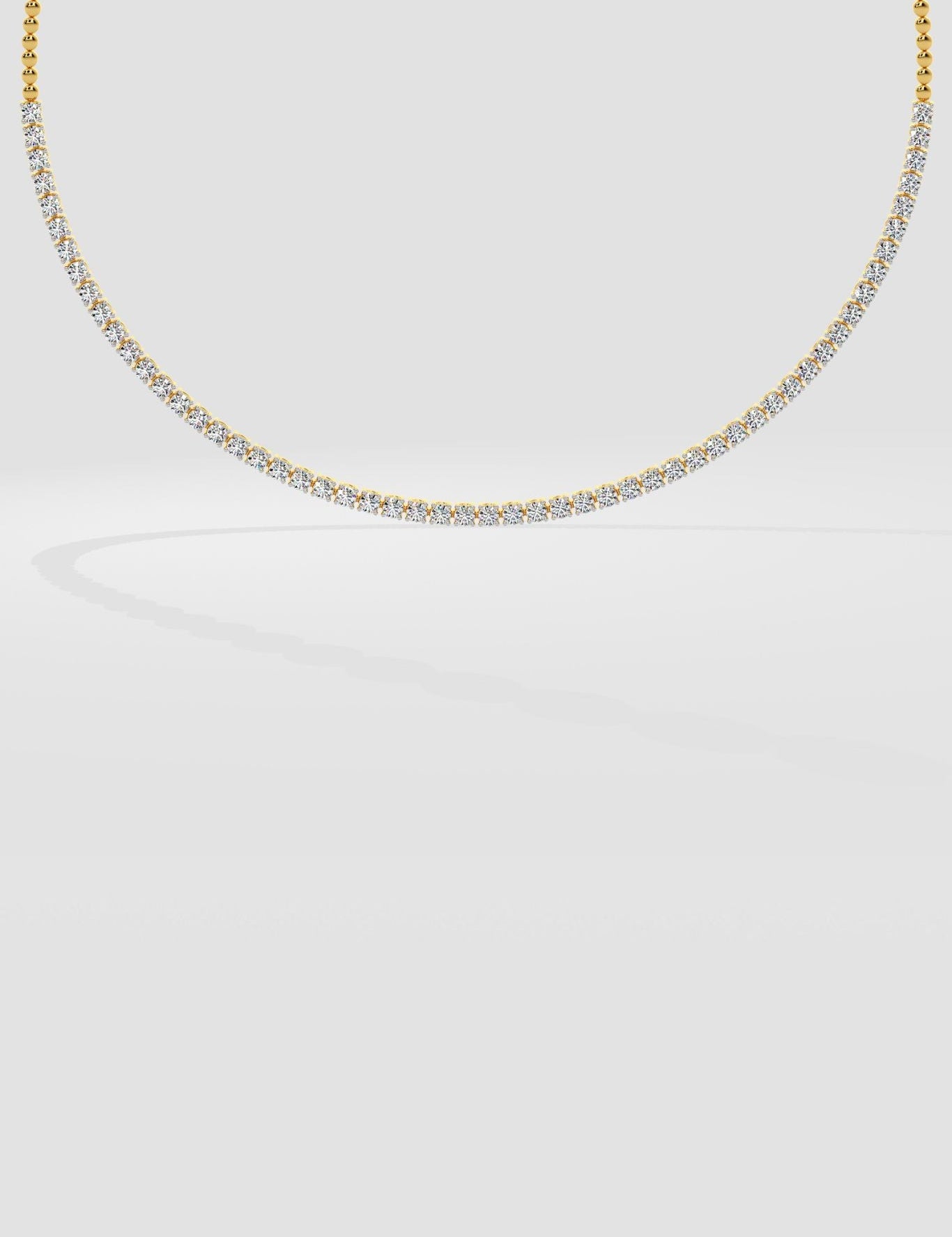 0.10 Pointer Tennis Necklace - House Of Quadri