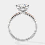 2 ct Tri-Band Solitaire Ring - House Of Quadri