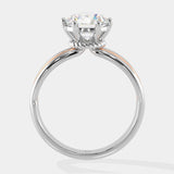 2 ct Tri-Band Solitaire Ring - House Of Quadri
