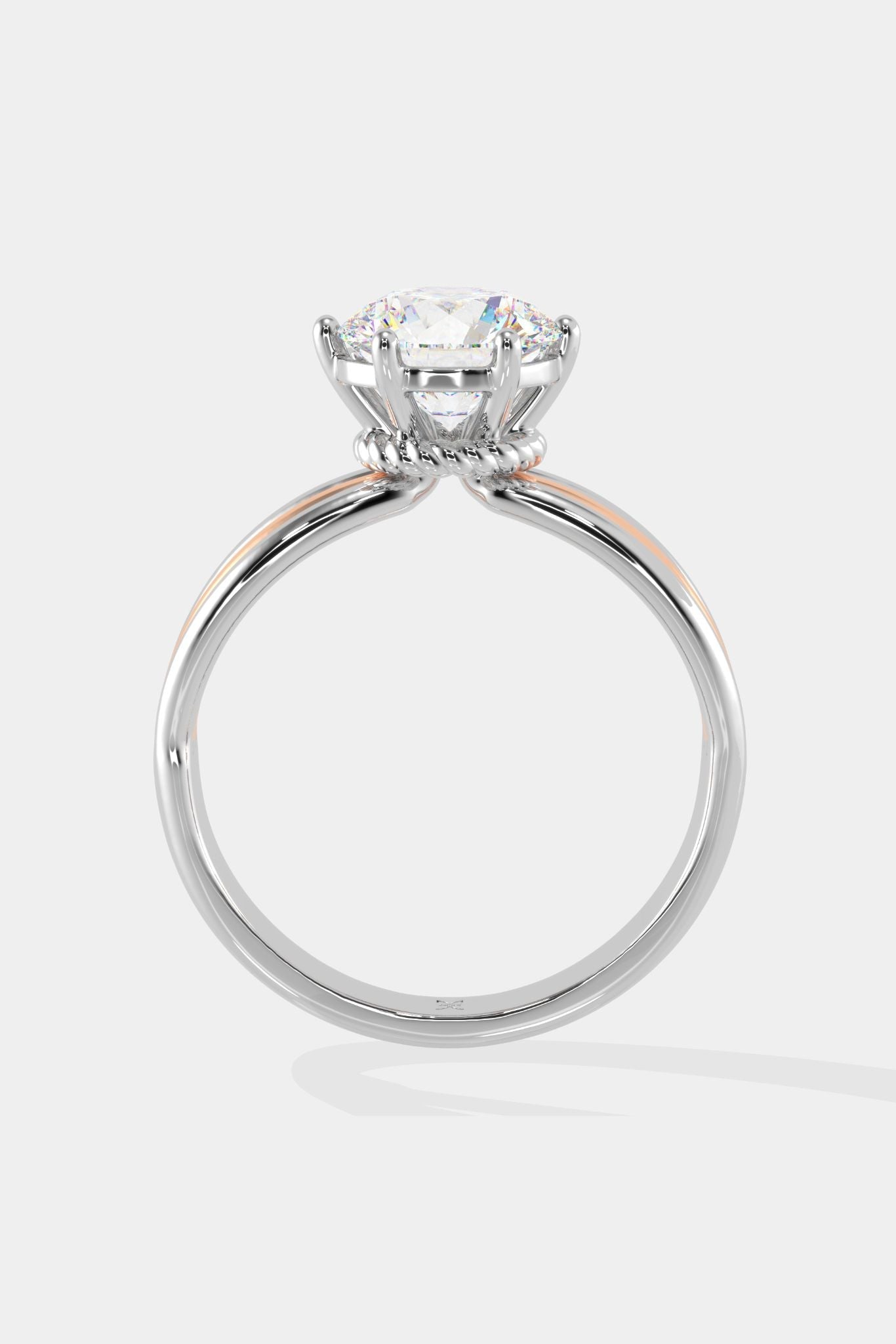 2 ct Tri-Band Solitaire Ring - House Of Quadri