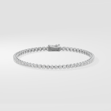 0.05 Ct Crown Tennis Bracelet