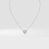 T-Shirt Solitaire Heart Necklace - House Of Quadri