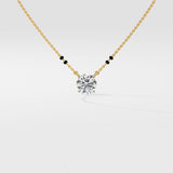 1 ct Solitaire Mangalsutra