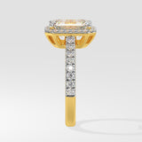 2 ct Emra Solitaire Halo Diamond Ring