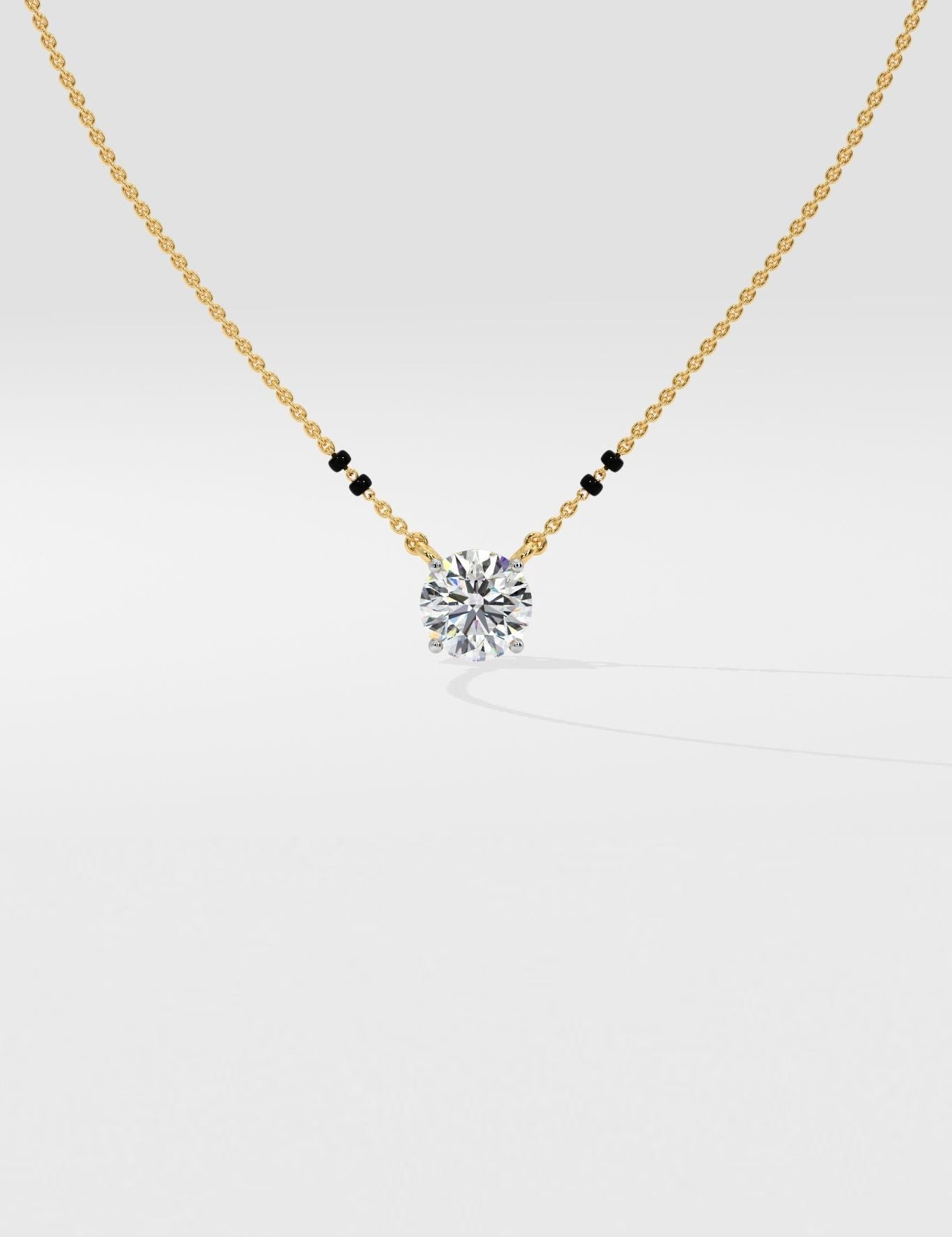 1 ct Solitaire Mangalsutra - House Of Quadri