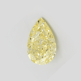 5.14 Ct Pear Modified Billiant Cut (Fancy Yellow) VVS2 - House of Quadri