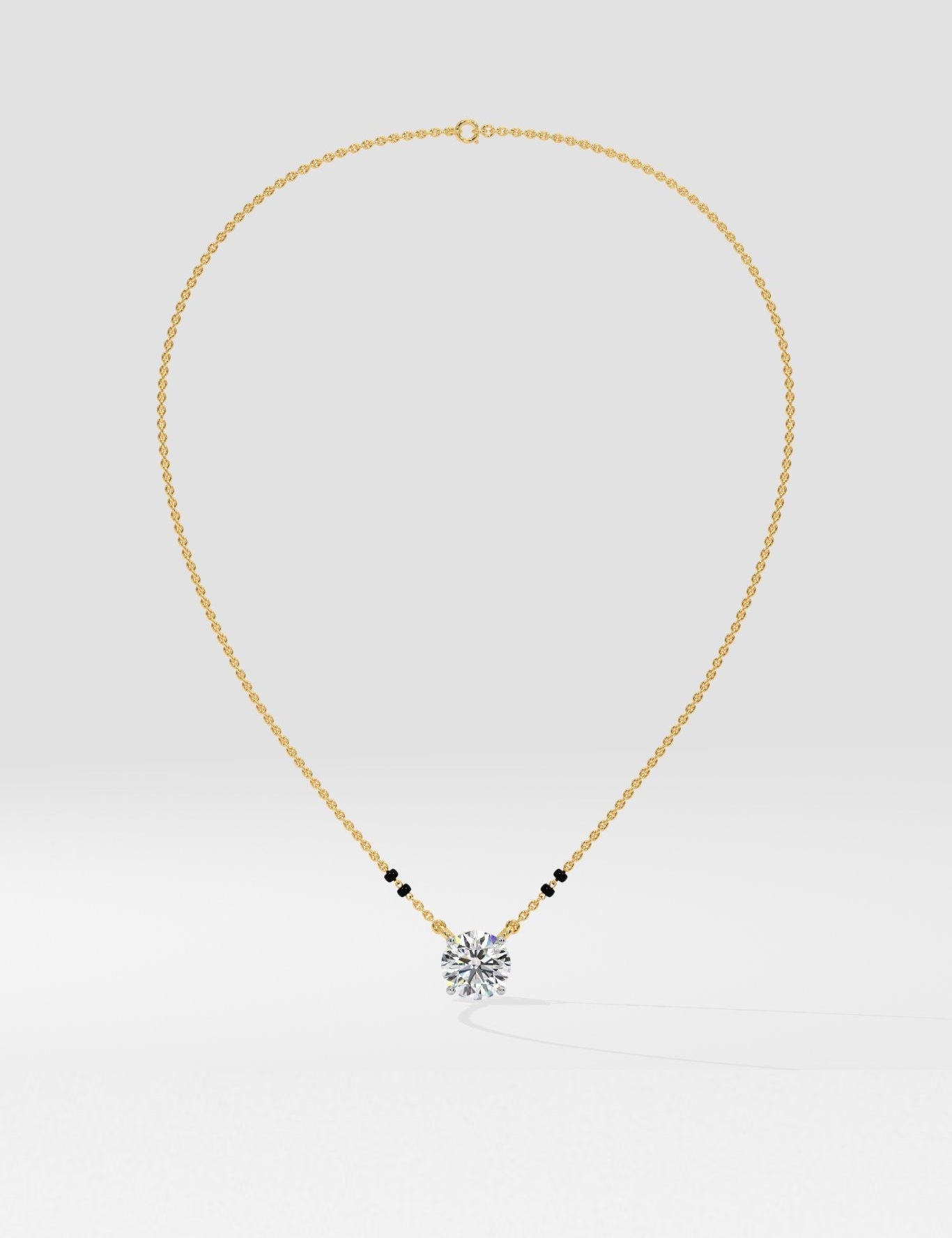 1 ct Solitaire Mangalsutra - House Of Quadri