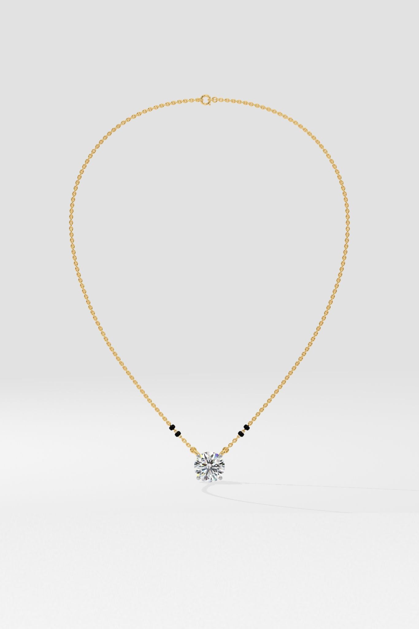 1 ct Solitaire Mangalsutra - House Of Quadri