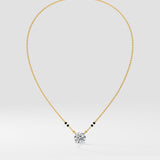 1 ct Solitaire Mangalsutra