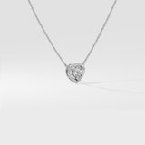 T-Shirt Solitaire Heart Necklace - House Of Quadri