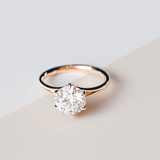 2 Ct Six Prong Solitaire Diamond Ring