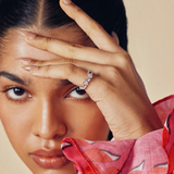 Askew Half Eternity band - House Of Quadri