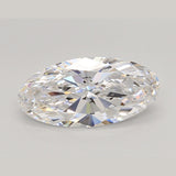 2 Ct Moval Brilliant Cut Diamond D VVS2