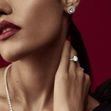 2 Ct Twin Halo Earrings