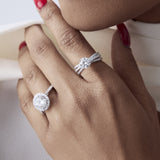 1.5 ct Triple Crossover Solitaire Diamond Ring