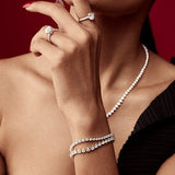 0.15 Ct Crown Tennis Bracelet