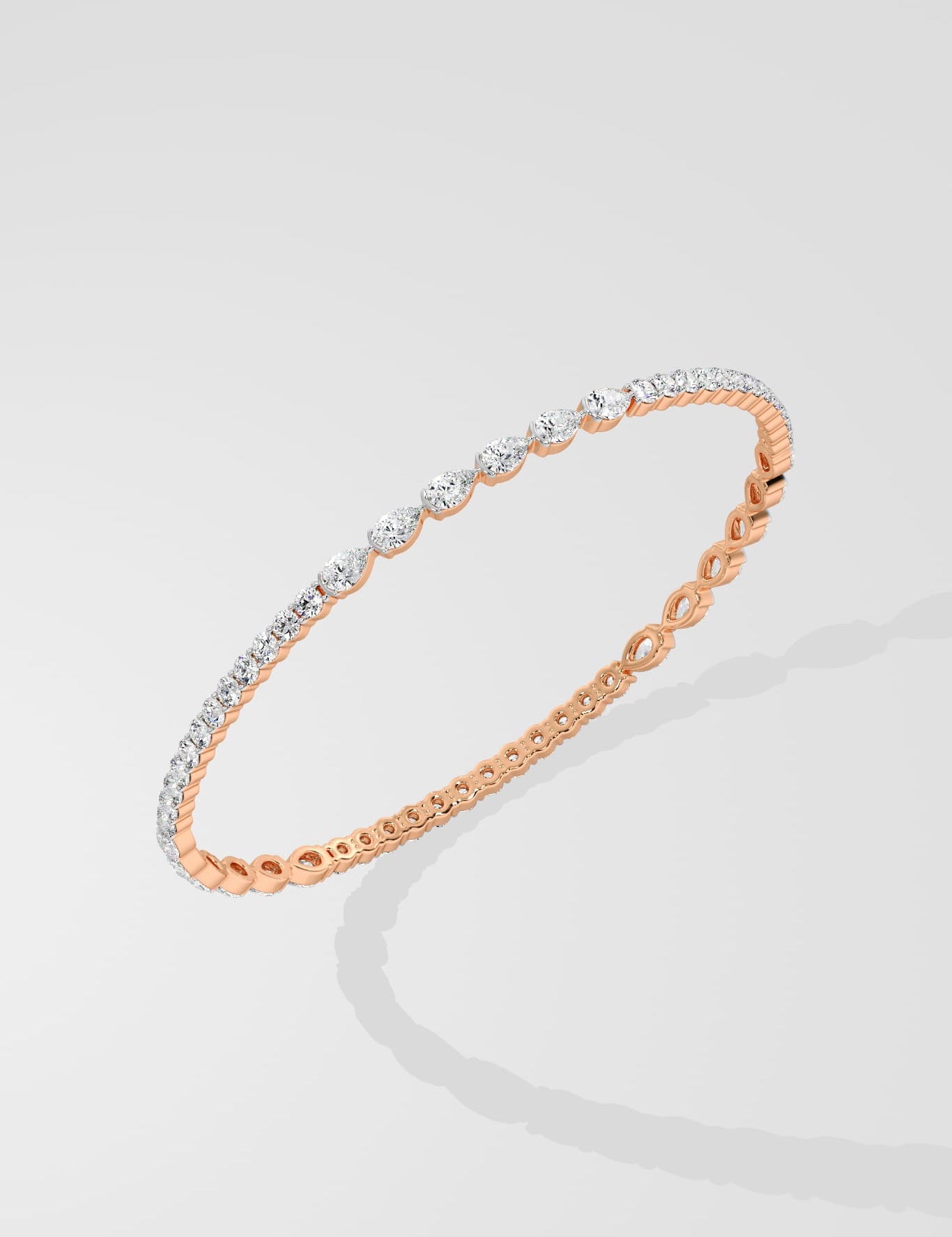 Duet Diamond Bangle - House Of Quadri
