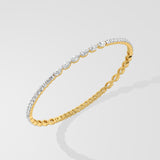 Duet Diamond Bangle