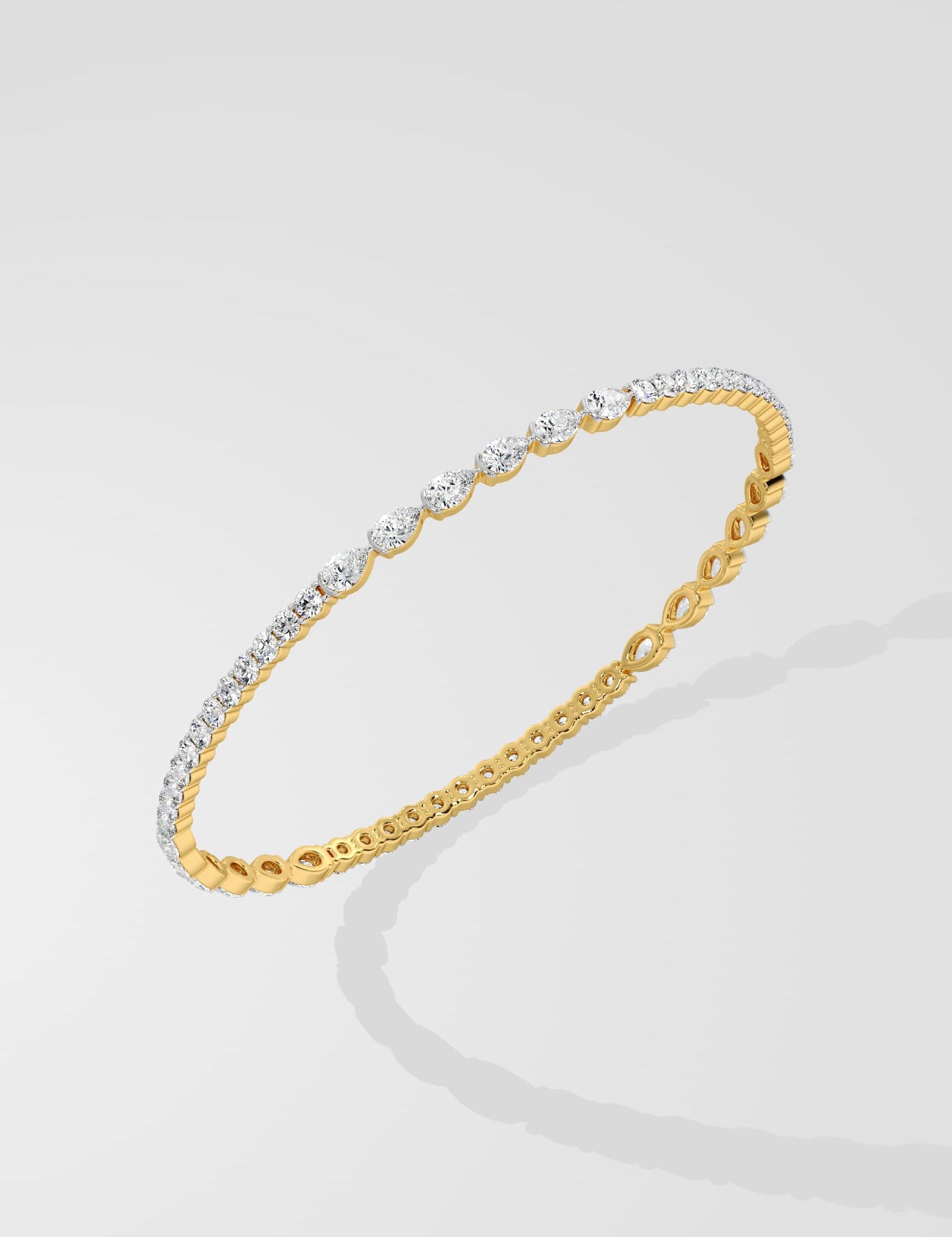 Duet Diamond Bangle - House Of Quadri