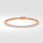 Stellar Classic Tennis Rose Gold Bracelet - House Of Quadri
