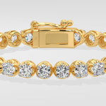 0.25 pointer Crown Tennis Bracelet - House Of Quadri