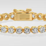 0.25 Ct Crown Tennis Bracelet