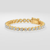 0.25 Ct Crown Tennis Bracelet