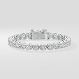 0.40 Ct Crown Tennis Bracelet