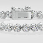 0.40 pointer Crown Tennis Bracelet - House Of Quadri