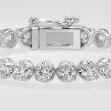 0.40 Ct Crown Tennis Bracelet