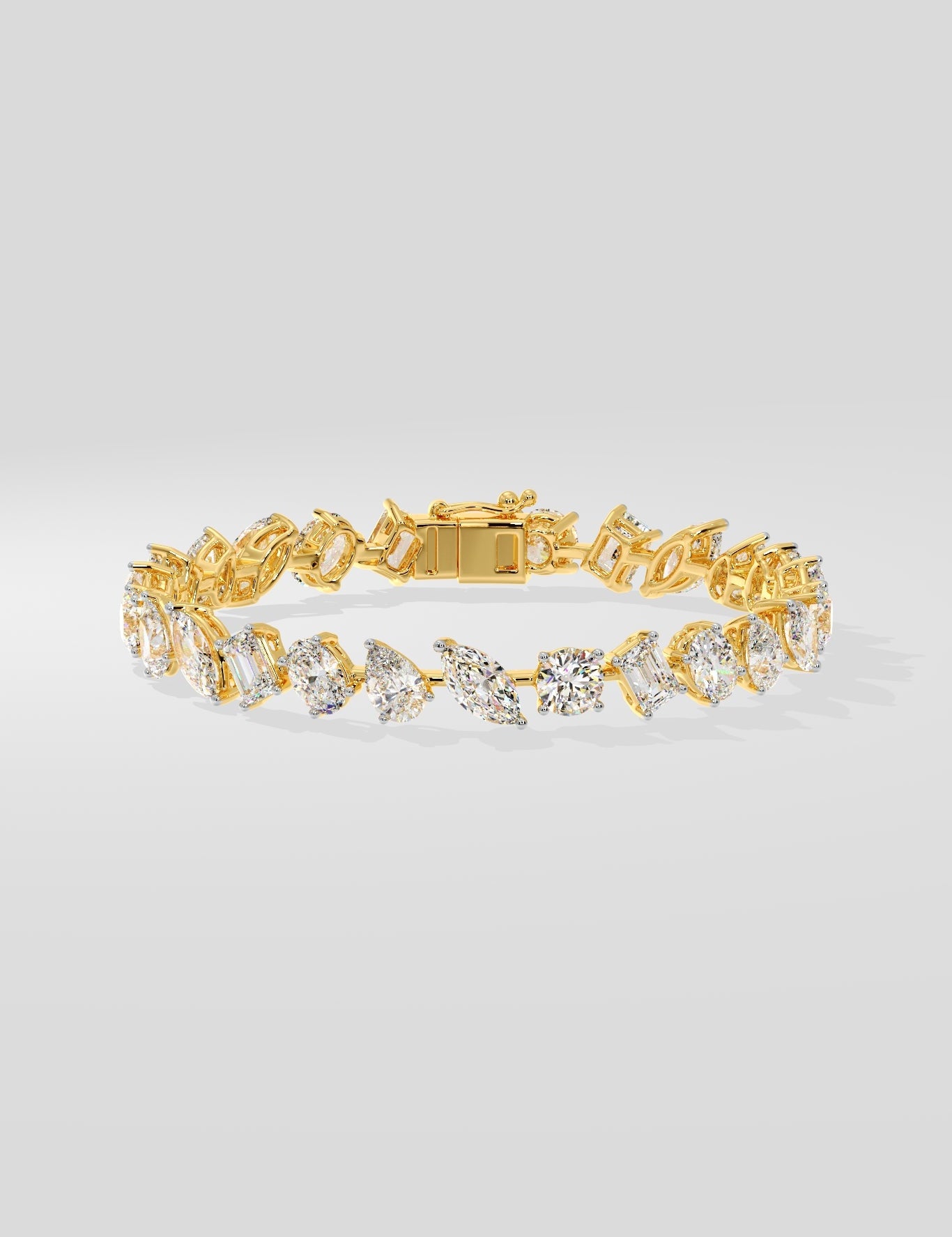 Askew Semi-Solitaire Bracelet - House Of Quadri