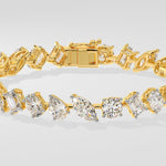Askew Semi-Solitaire Bracelet - House Of Quadri