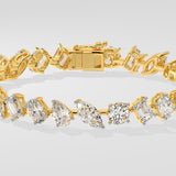 Askew Semi-Solitaire Bracelet - House Of Quadri