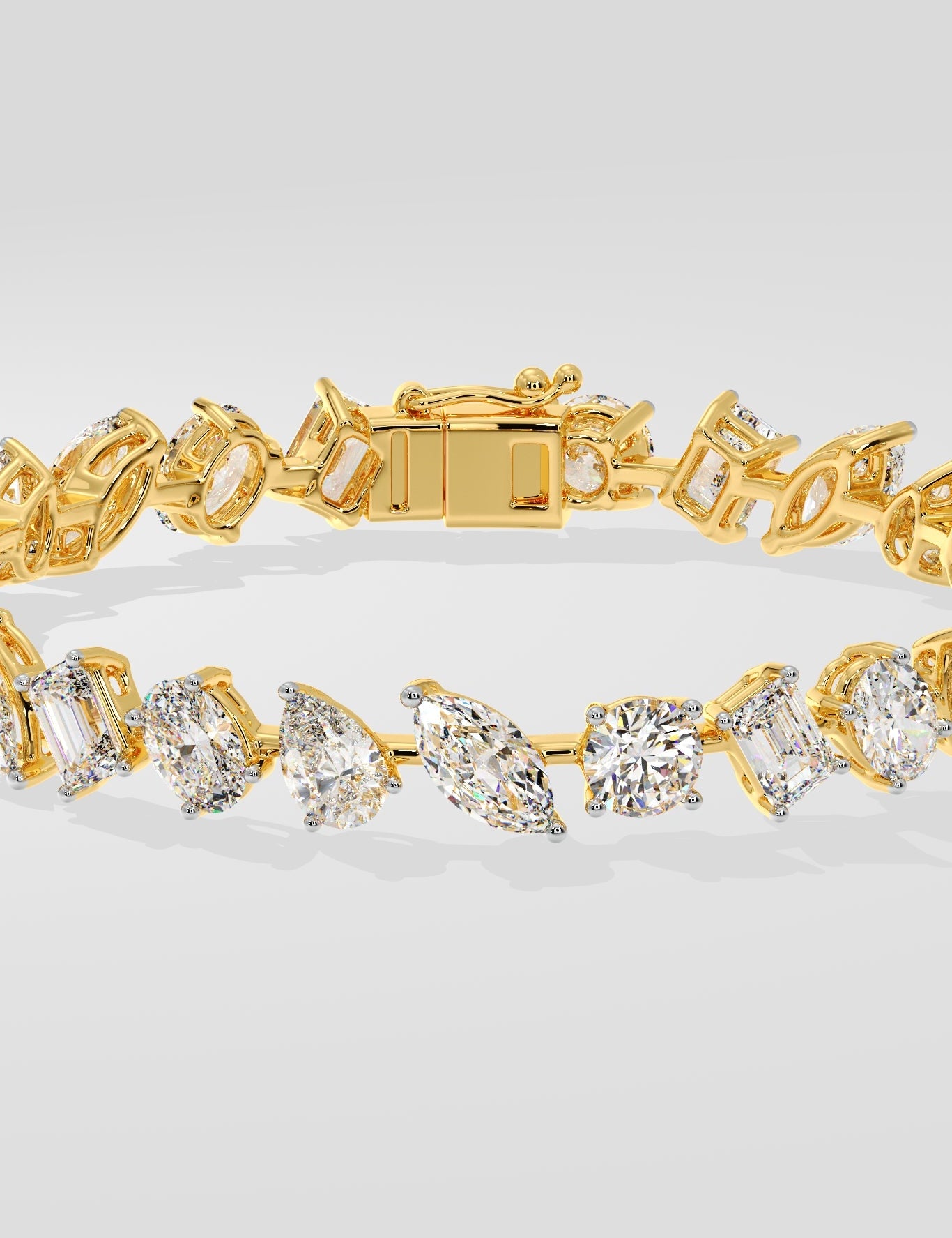 Askew Semi-Solitaire Bracelet - House Of Quadri