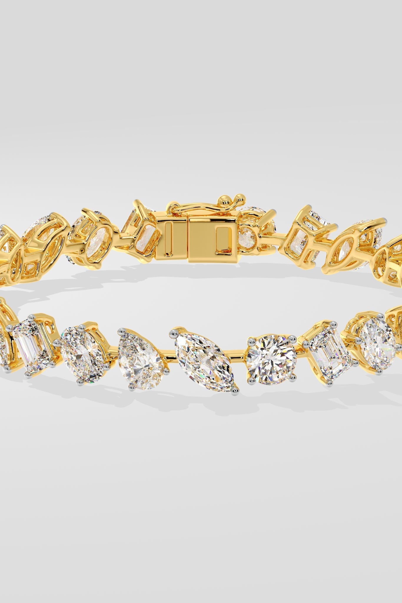 Askew Semi-Solitaire Bracelet - House Of Quadri