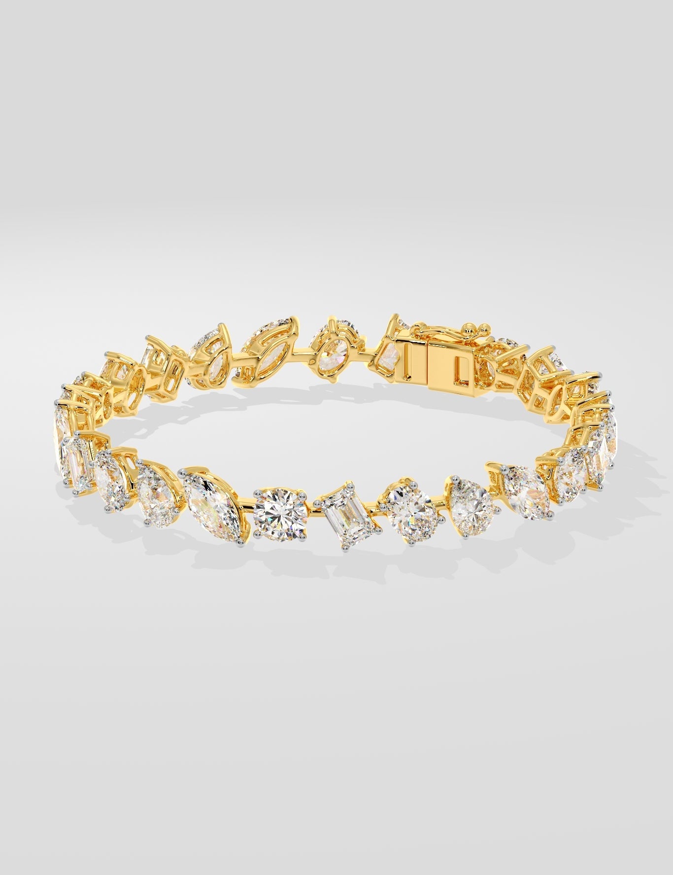 Askew Semi-Solitaire Bracelet - House Of Quadri