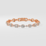 0.20 ct Medley Halo Bracelet