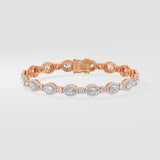 Oval Halo Bracelet