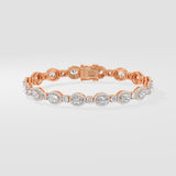 Oval Halo Bracelet