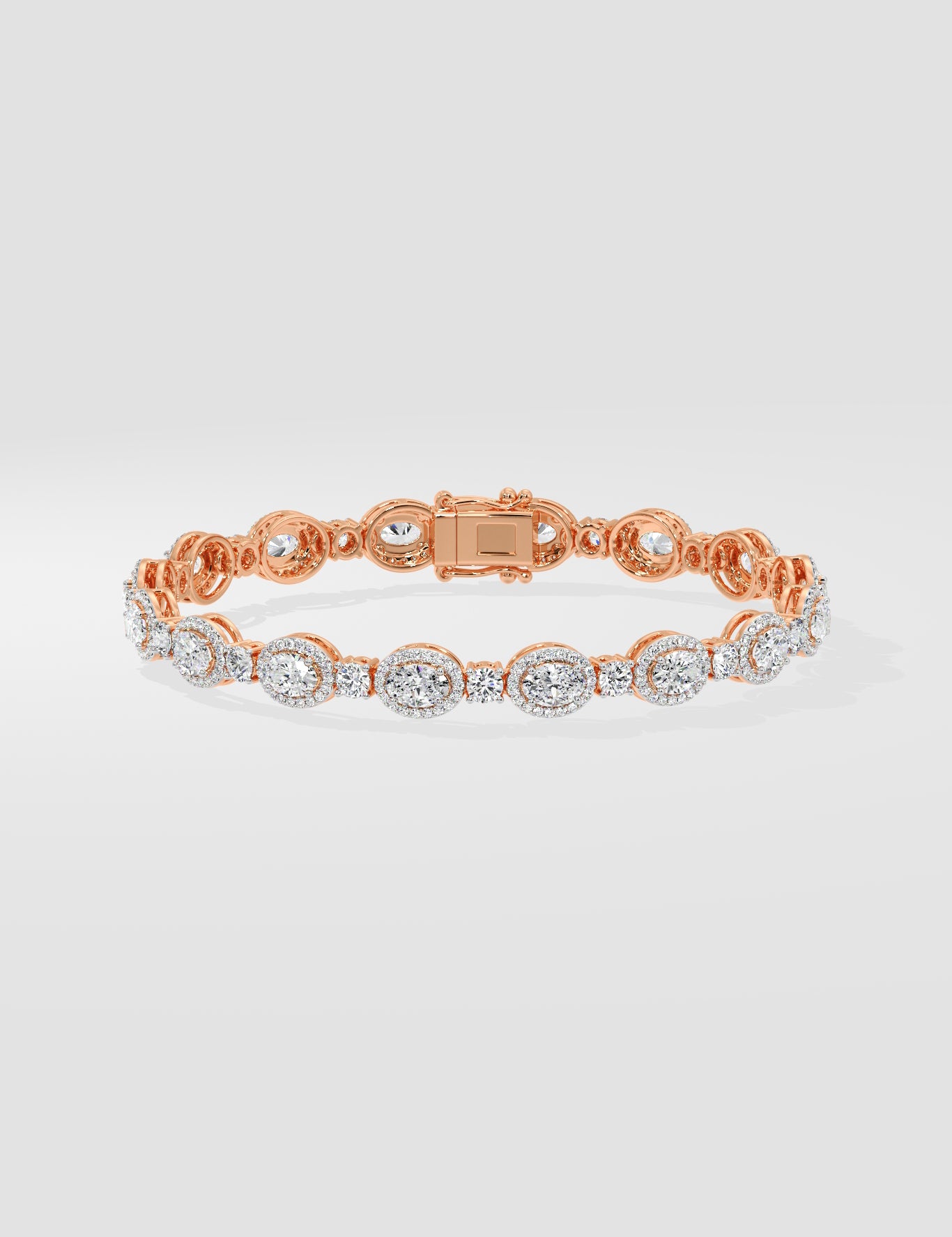 Oval Halo Bracelet