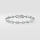 Oval Halo Bracelet