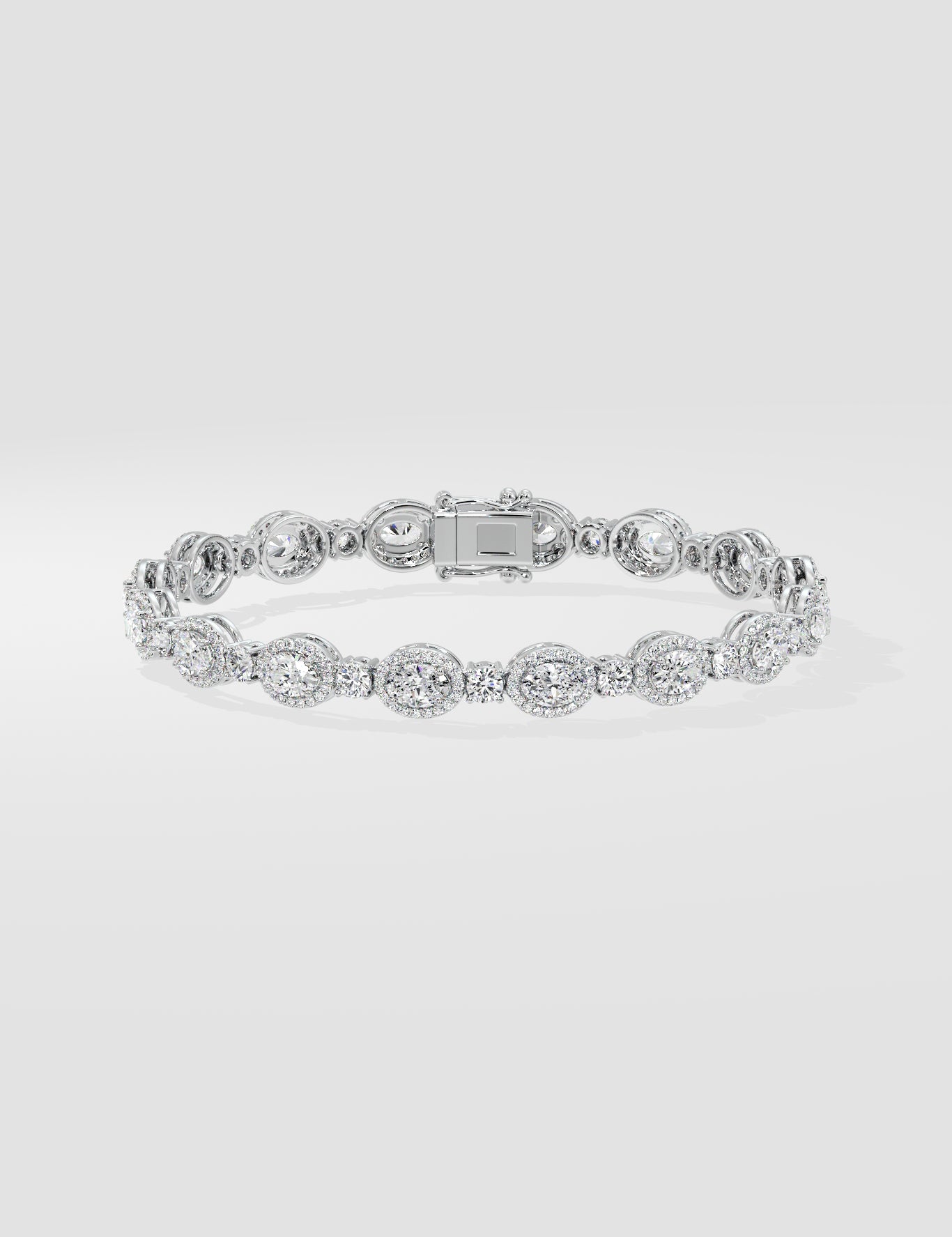 Oval Halo Bracelet