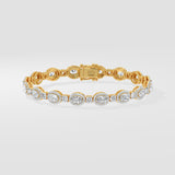 Oval Halo Bracelet