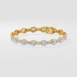 Oval Halo Bracelet
